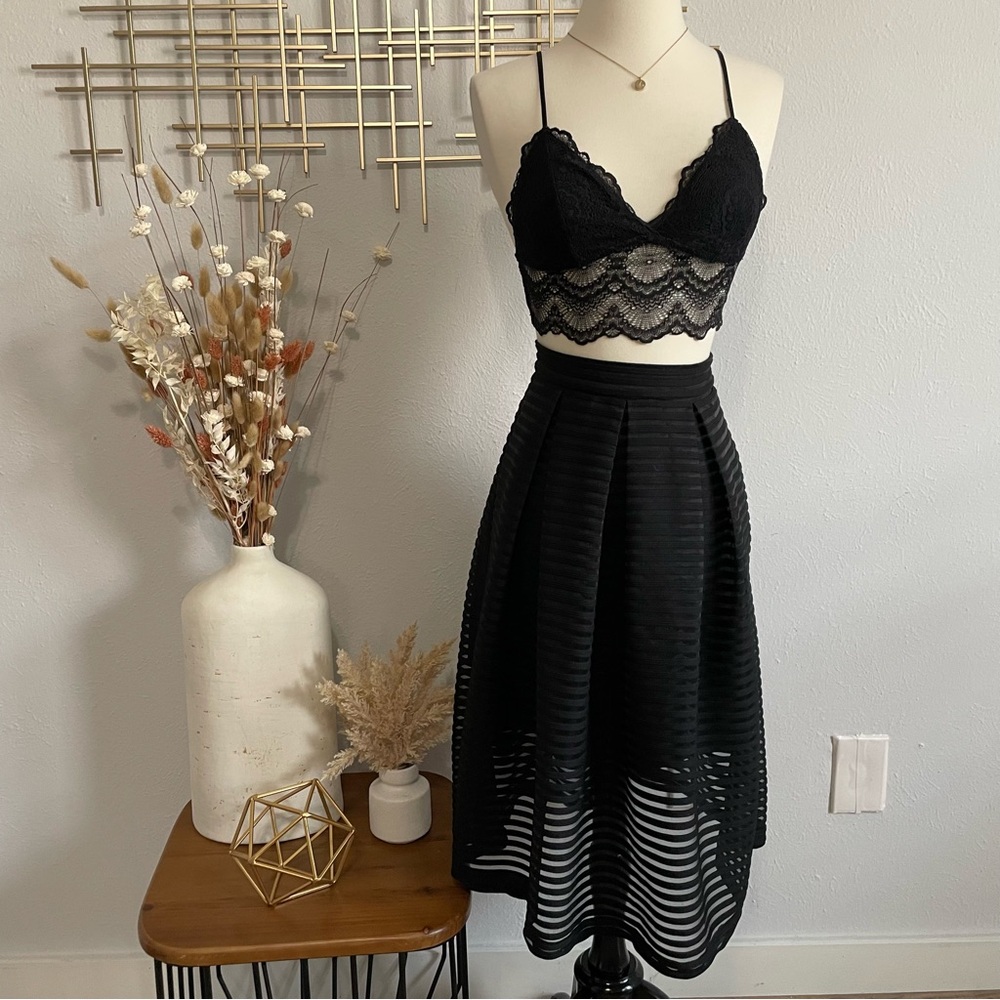 [Dotti] Midi Sheer Cage Skirt